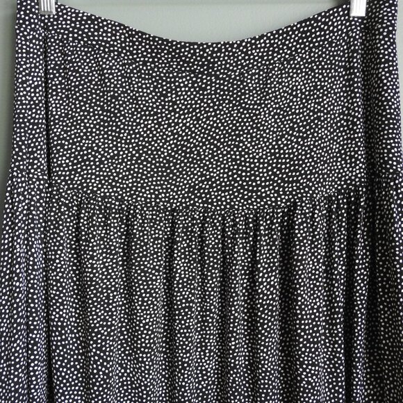 Jones Wear Maxi Skirt Polka Dot Polyester Large - Picture 3 of 8